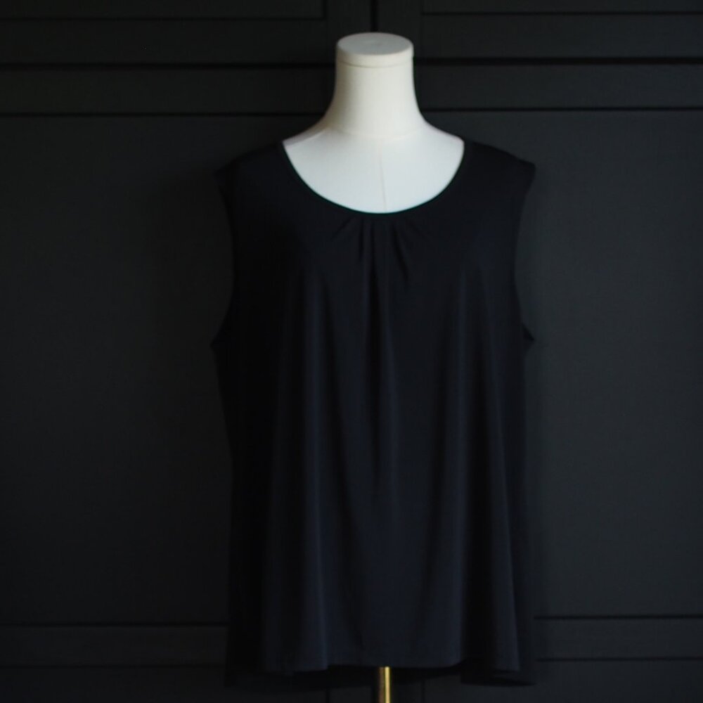 Penningtons | Vintage 90s Sleeveless Black Blouse